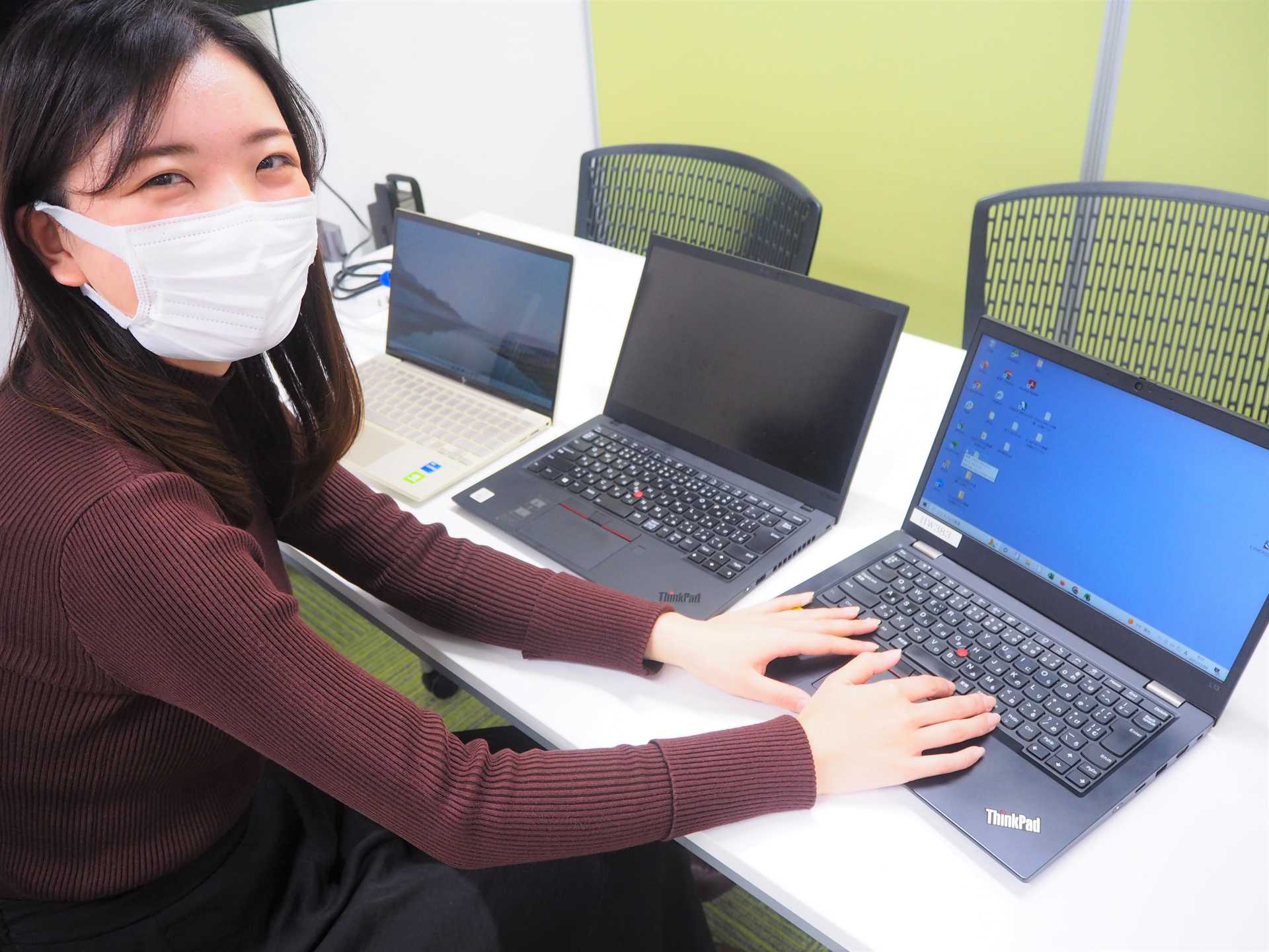 社内貸与PCの設定中